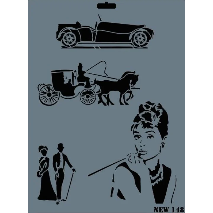 Mey İthalat® Rich New Seri N-148 Stencil 35x25 cm