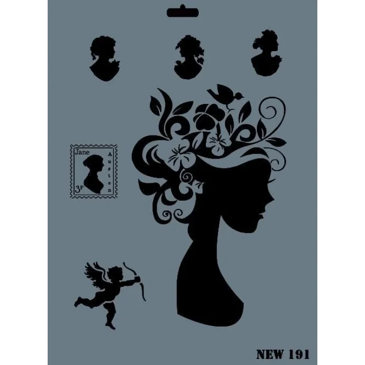 Mey İthalat® Rich New Seri N-191 Stencil 35x25 cm