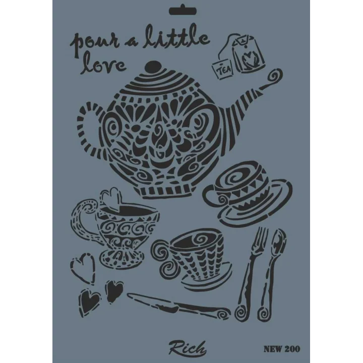 Mey İthalat® Rich New Seri N-200 Stencil 35x25 cm