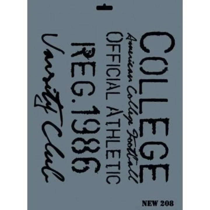 Mey İthalat® Rich New Seri N-208 Stencil 35x25 cm