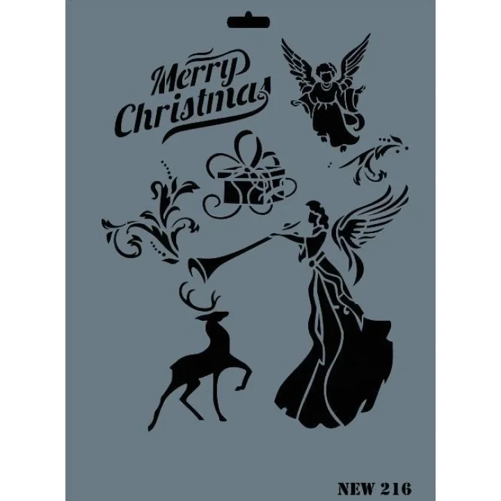 Mey İthalat® Rich New Seri N-216 Stencil 35x25 cm