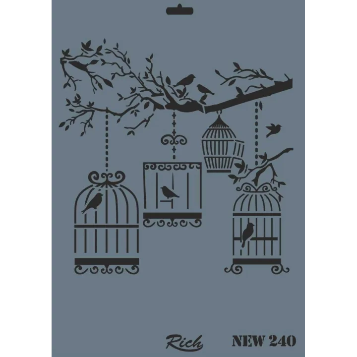 Mey İthalat® Rich New Seri N-240 Stencil 35x25 cm
