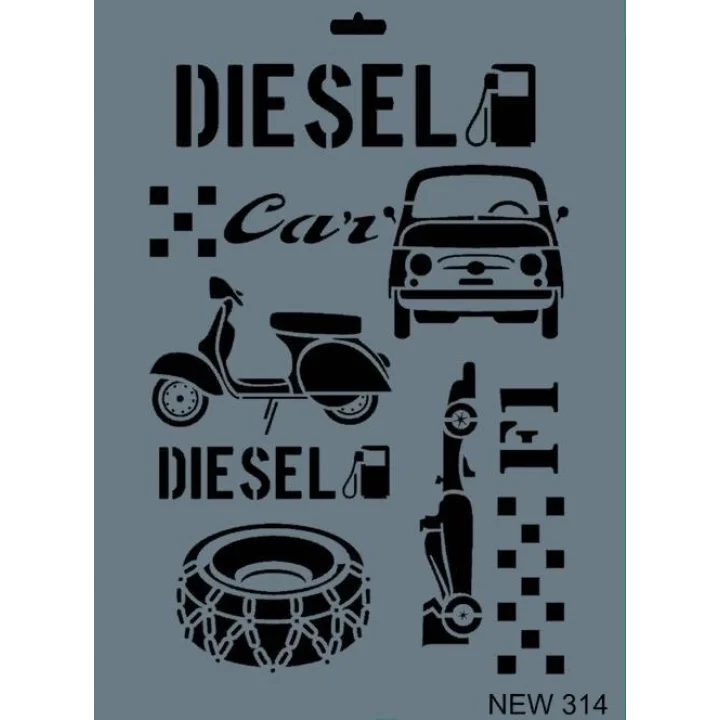 Mey İthalat® Rich New Seri N-314 Stencil 35x25 cm