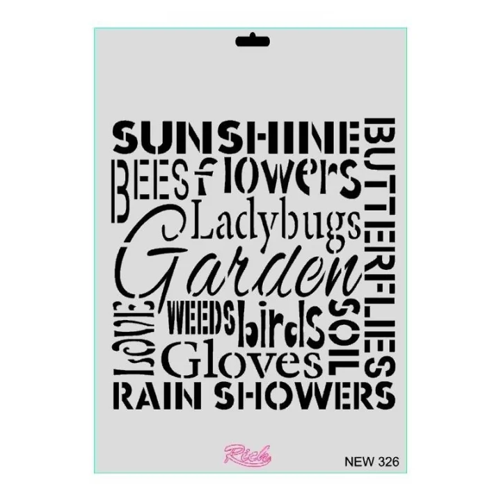 Mey İthalat® Rich New Seri N-326 Stencil 35x25 cm