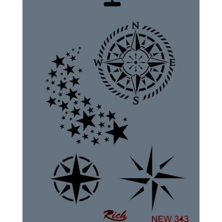 Mey İthalat® Rich New Seri N-343 Stencil 35x25 cm