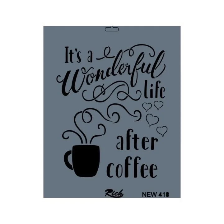 Mey İthalat® Rich New Seri N-418 Stencil 35x25 cm