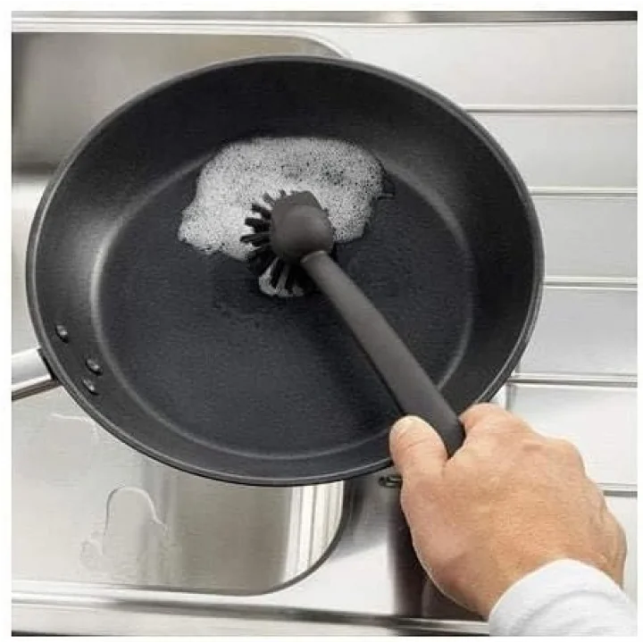 RINNIG Bulaşık Fırçası Koyu Gri - 3lü Set