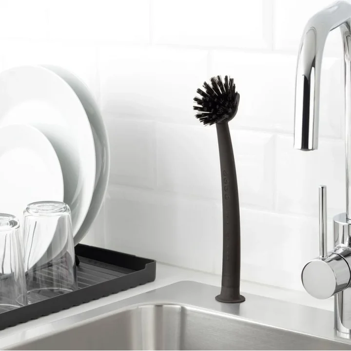 RINNIG Bulaşık Fırçası Koyu Gri - 3lü Set
