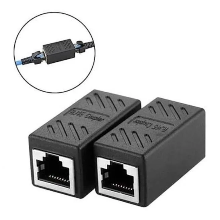 Rj 45 Dişi Dişi CAT5E/CAT6 Ethernet Lan Ağı Birleştirici Ara Aparatı