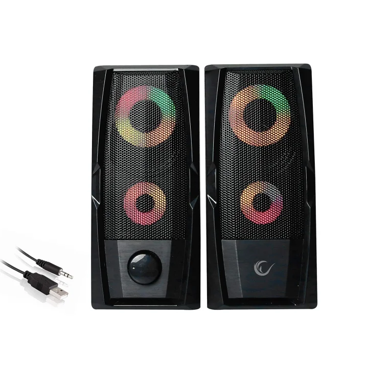 RMS-X9 2.0 RGB Işıklı Multimedia 5V 30dB Gaming Oyuncu Speaker