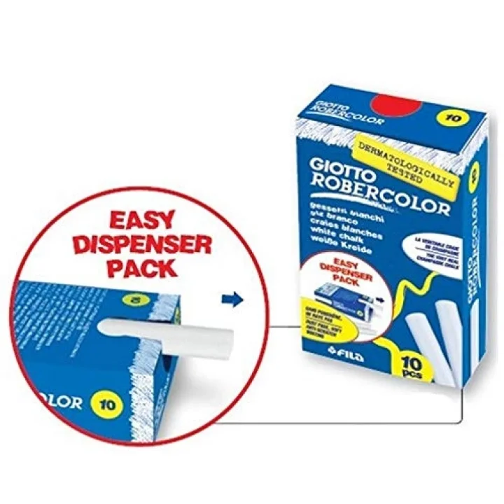 Robercolor Tebeşir Beyaz 10Lu