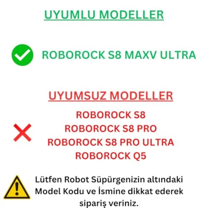 ROBOROCK S8 MaxV Ultra ile Uyumlu 4 Mop 2 Yan Mop