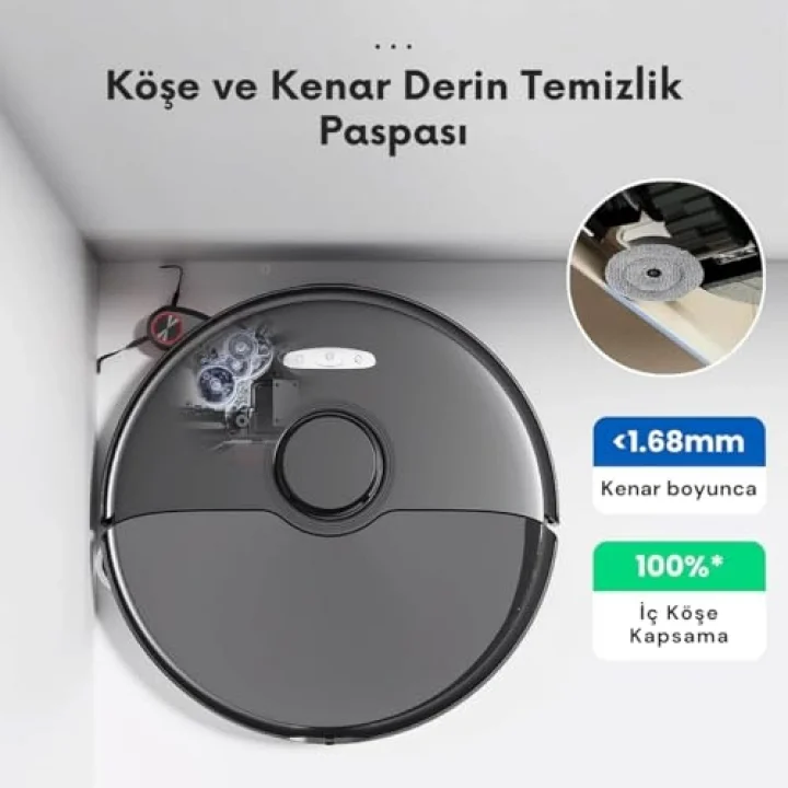 ROBOROCK S8 MaxV Ultra ile Uyumlu 4 Mop 2 Yan Mop