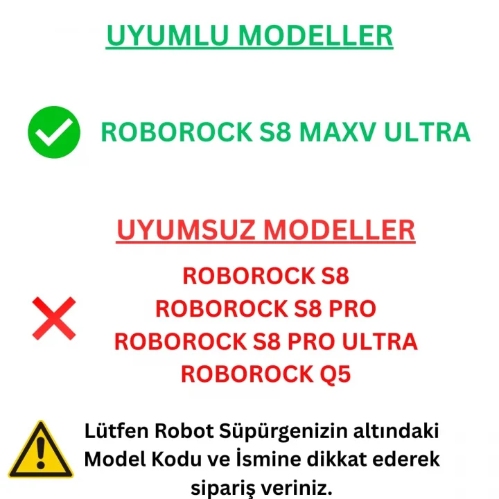 ROBOROCK S8 MaxV Ultra ile Uyumlu 4 Mop 2 Yan Mop