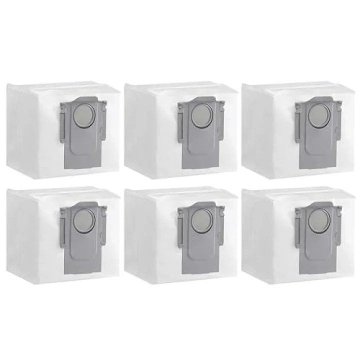 Roborock S8 Plus/ S8 Pro Ultra/ S7 MaxV Ultra/ S7 Pro Ultra/ Q7 Plus/ Q7 Max / Q7 MaxPlus/ Q8 Max Plus/ Q5 Pro Plus Elektrikli Süpürge 3L Otomatik Boşaltma Yuvasına Uyumlu 6 Adet Toz