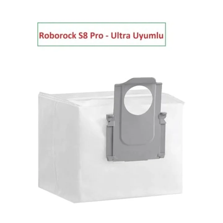 Roborock S8 Pro S8 Plus ve Maxv Ultra Ile Ile Uyumlu Toz Torbası - 6 Adet