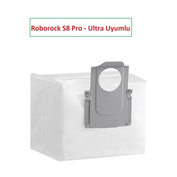 Roborock S8 Pro S8 Plus ve Maxv Ultra Ile Ile Uyumlu Toz Torbası - 6 Adet