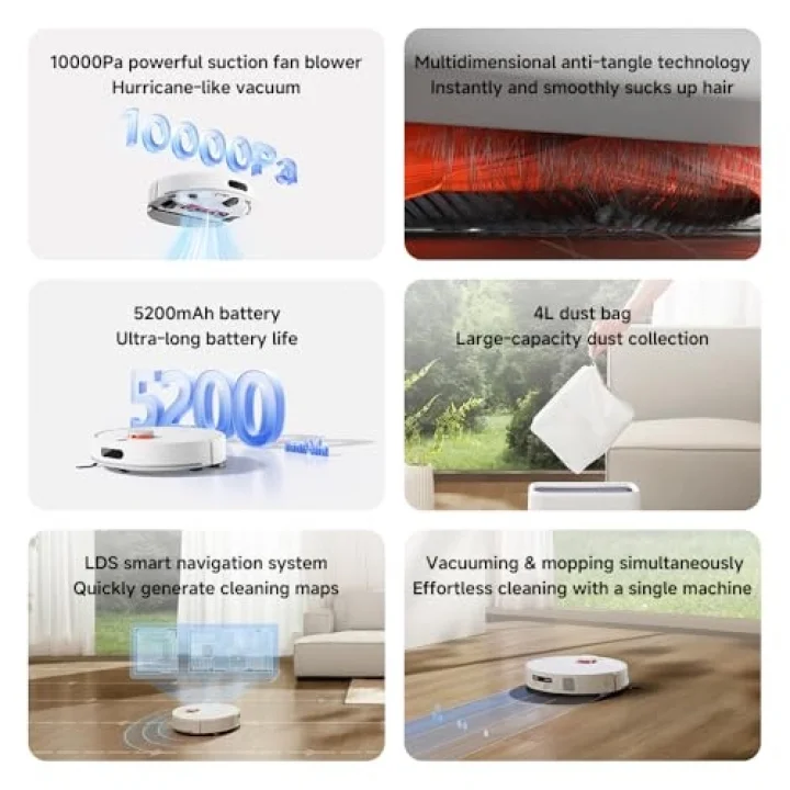 Robot Vacuum H40 Robot Süpürge White
