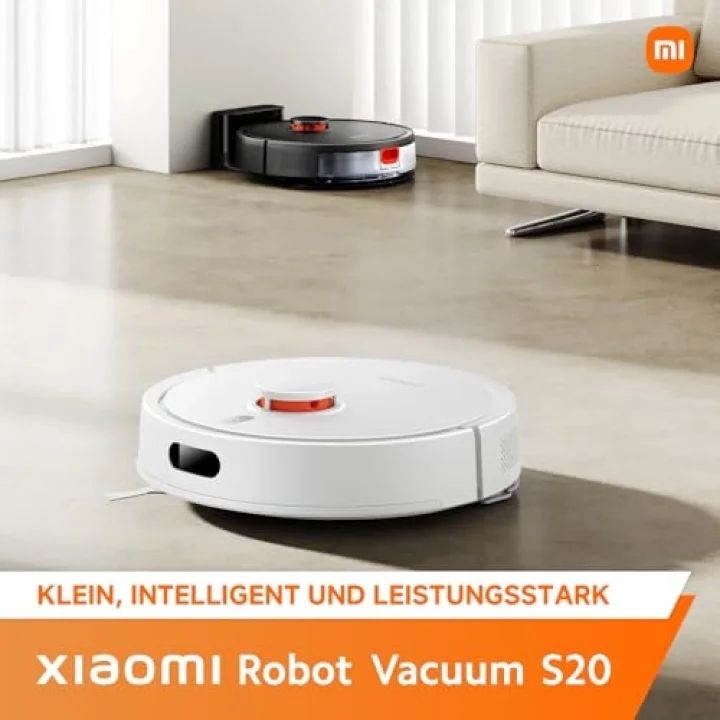 Robot Vacuum S20, 5000Pa Emiş Gücü, Akıllı Robot Süpürge, Siyah
