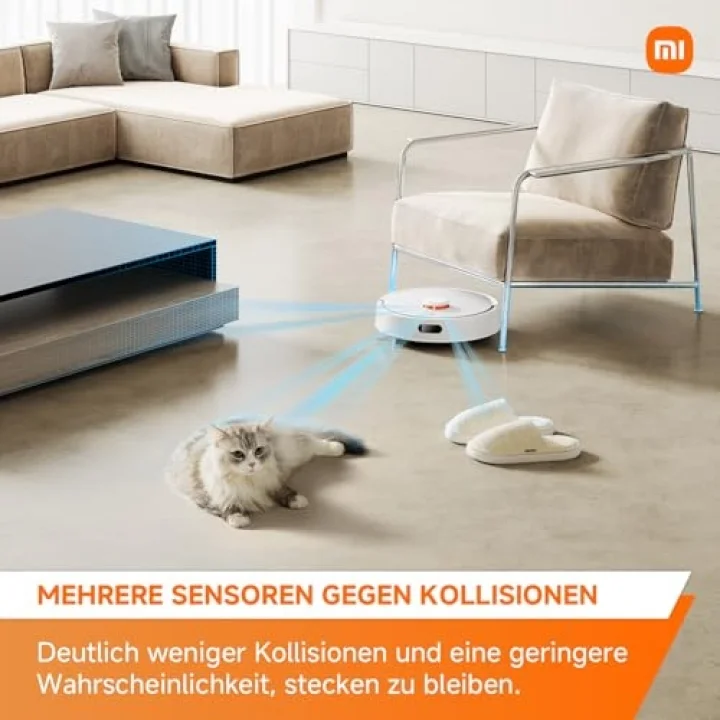 Robot Vacuum S20, 5000Pa Emiş Gücü, Akıllı Robot Süpürge, Siyah