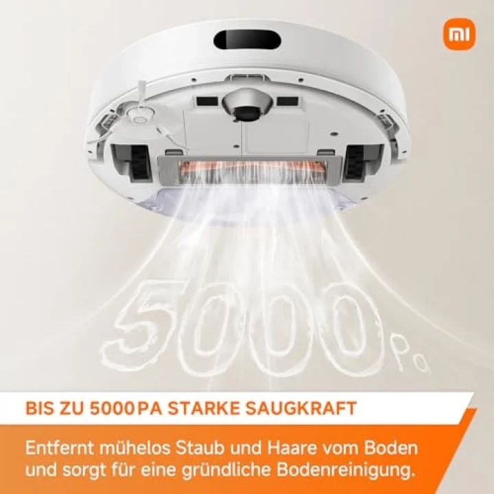 Robot Vacuum S20, 5000Pa Emiş Gücü, Akıllı Robot Süpürge, Siyah