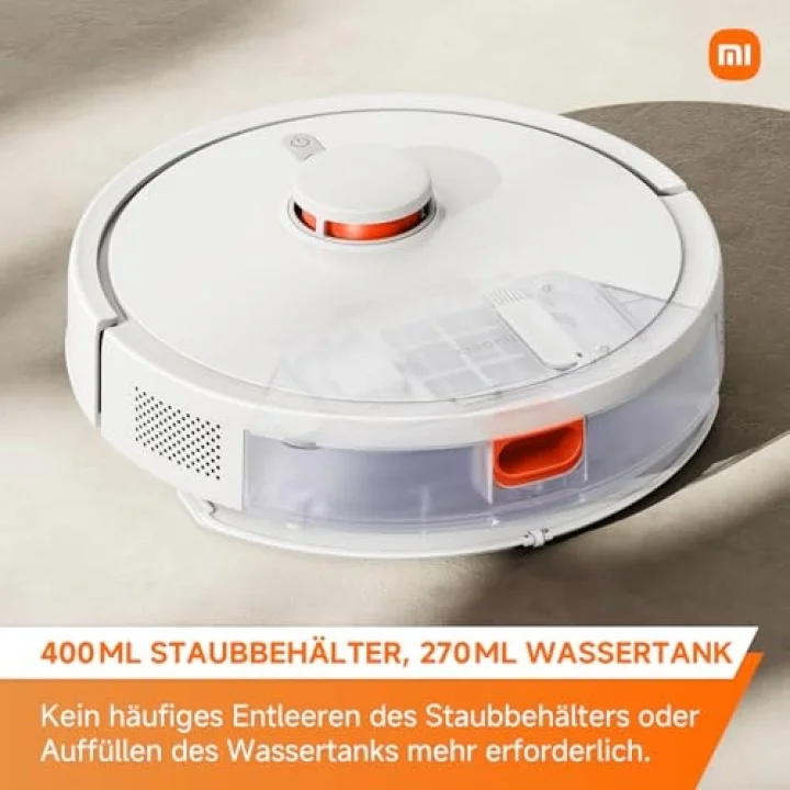 Robot Vacuum S20, 5000Pa Emiş Gücü, Akıllı Robot Süpürge, Siyah