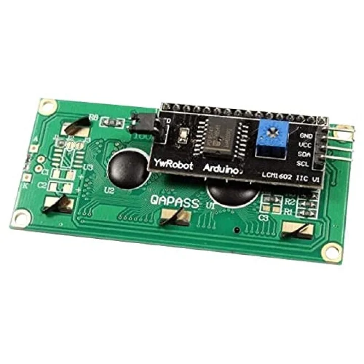 robotistan 16x2 LCD Ekran - I2C Lehimli Mavi Display