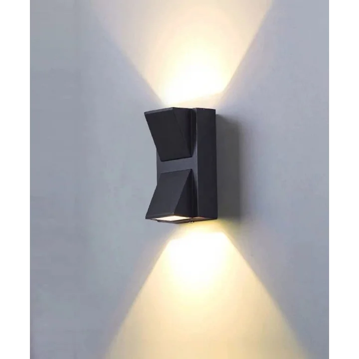 Rodos 7 Watt Modern Duvar Led Aplik 3200k Gün Işığı Çift Yönlü İç ve Dış Mekan Aplik IP44