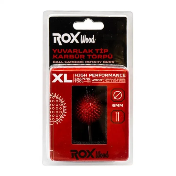 ROX WOOD Karbür Yuvarlak Tip Top Törpü 30mm