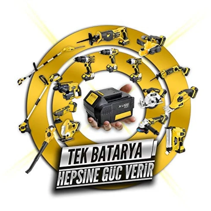 RTX1802 18V 2Ah Li-Ion Akü, Sarı