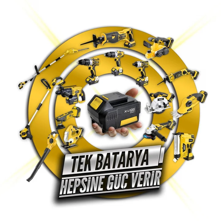 RTX1802 18V 2Ah Li-Ion Akü, Sarı