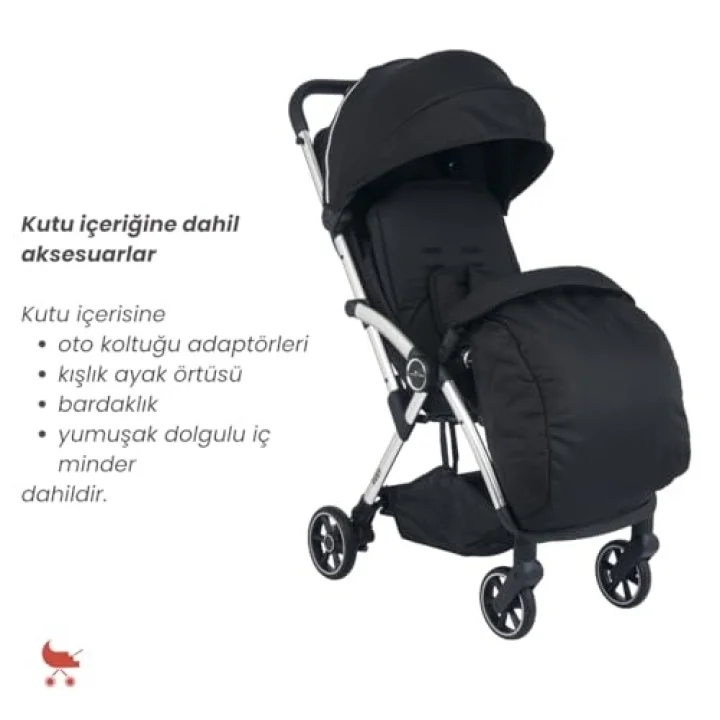 Ruby Kabin Boy Bebek Arabası Siyah