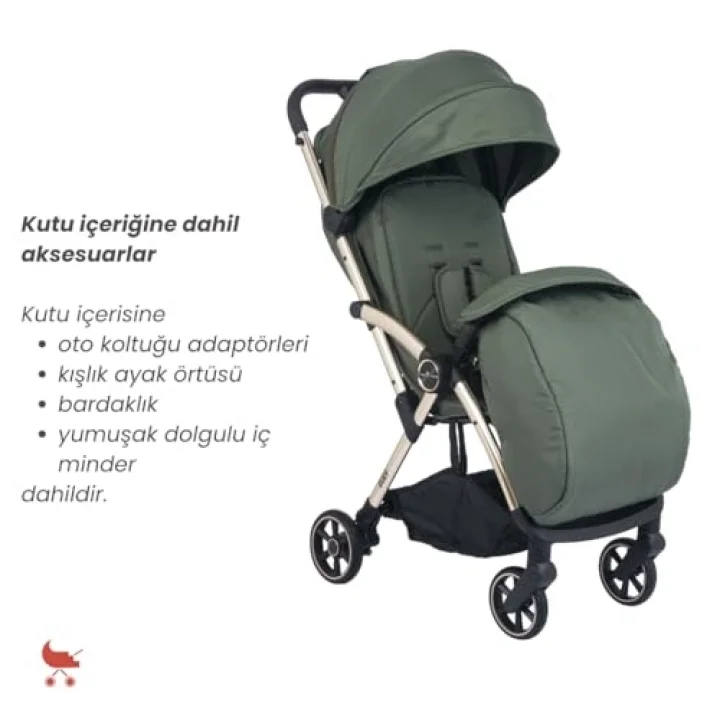 Ruby Kabin Boy Bebek Arabası Yeşil