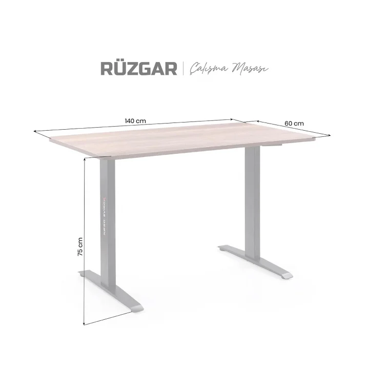 Rüzgar Çalışma Masası Barok 140x60 cm