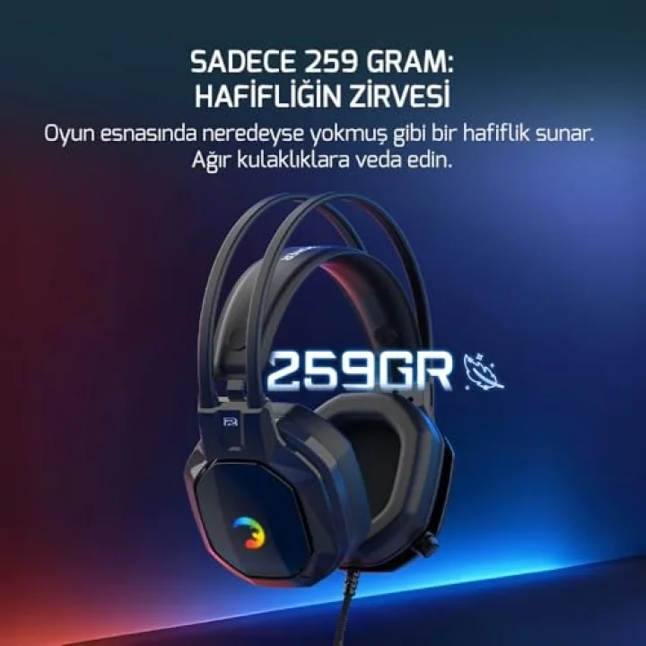 Ryo Siyah 7.1 Surround Rainbow Gaming (Oyuncu) Kulaklık
