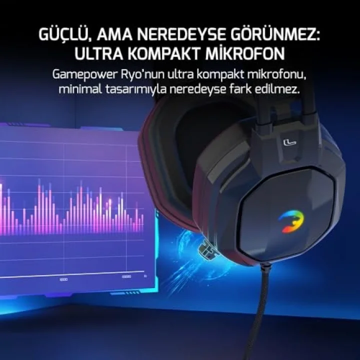 Ryo Siyah 7.1 Surround Rainbow Gaming (Oyuncu) Kulaklık