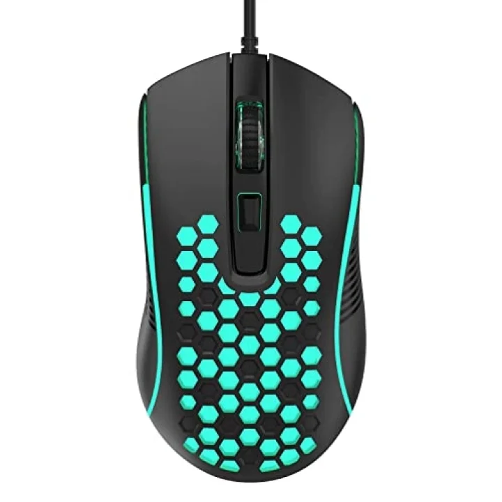 S11 3600DPI RGB Optik Oyuncu Mouse, Siyah