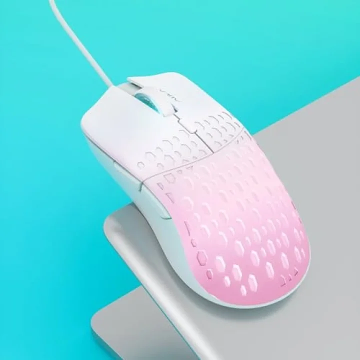 S11 Pro 3600DPI RGB Optik Gaming Mouse Pembe