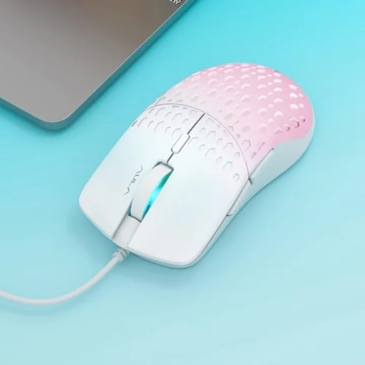 S11 Pro 3600DPI RGB Optik Gaming Mouse Pembe
