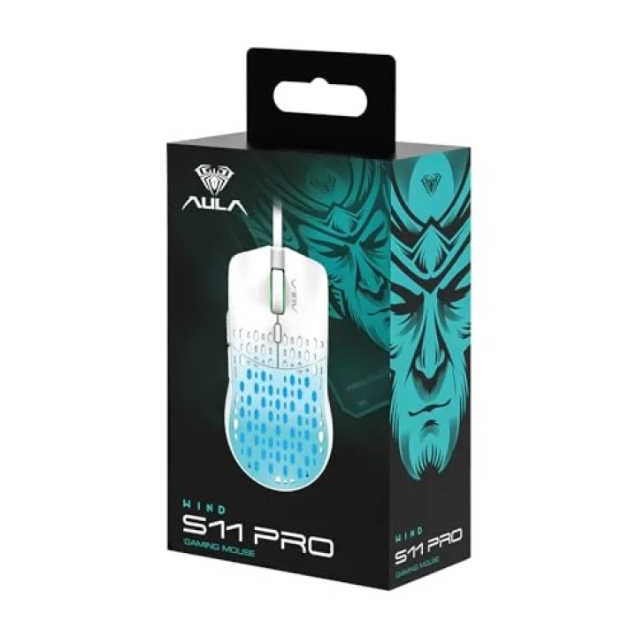 S11 Pro 3600DPI RGB Optik Gaming Mouse Pembe