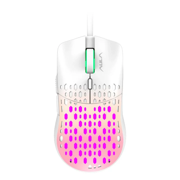 S11 Pro 3600DPI RGB Optik Gaming Mouse Pembe
