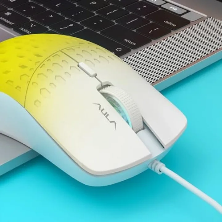 S11 Pro 3600DPI RGB Optik Gaming Mouse Sarı