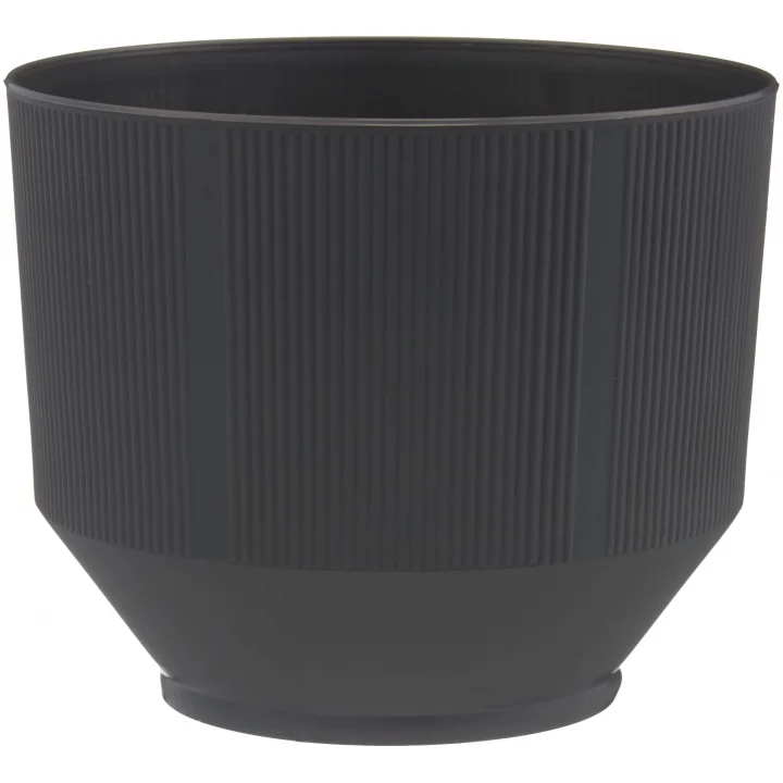S282 Lüks Saksı Dekoratif Saksı, Antrasit, 18.5cm, 3.3 Litre