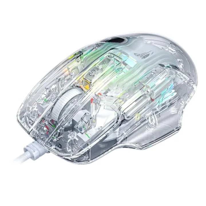 S80 7200DPI 7 Tuşlu RGB Şeffaf Optik Oyuncu Mouse