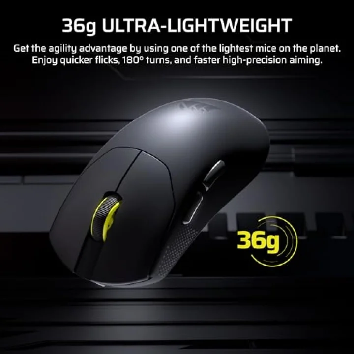 SABRE V2 PRO ULTRALIGHT (36g) 8K Polling Rate Kablosuz Gaming Mouse - Siyah (CH-931G000-WW)