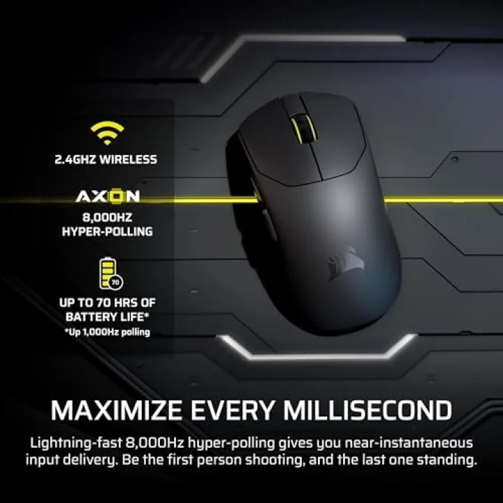 SABRE V2 PRO ULTRALIGHT (36g) 8K Polling Rate Kablosuz Gaming Mouse - Siyah (CH-931G000-WW)