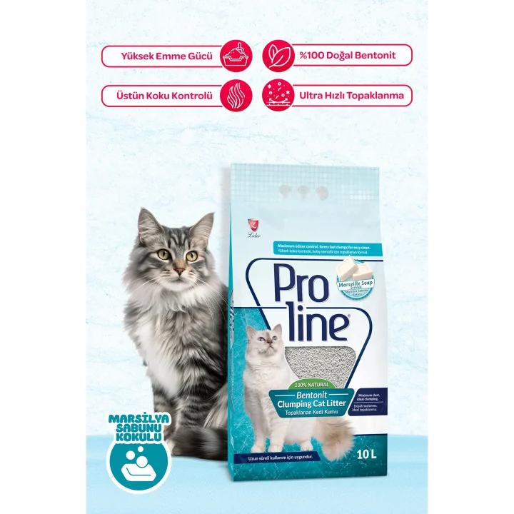 Sabun Kokulu Bentonit Kedi Kumu, 10 L