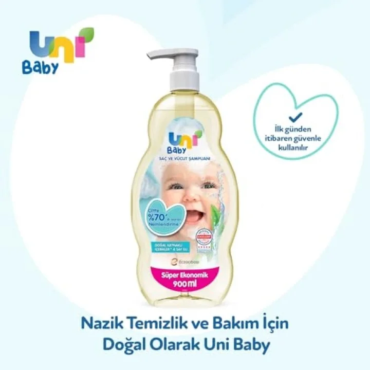 Saç ve Vücut Şampuanı 900 ml