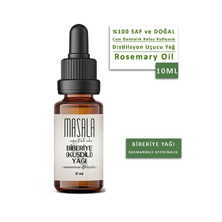 Saf Biberiye (Kuşdili) Yağı 10 ml. (Rosemary Oil)