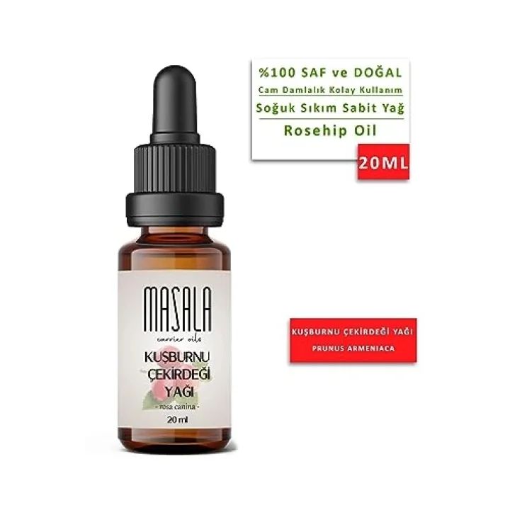 Saf Kuşburnu Çekirdeği Yağı 20 ml. (Rosehip Oil) Soğuk Pres